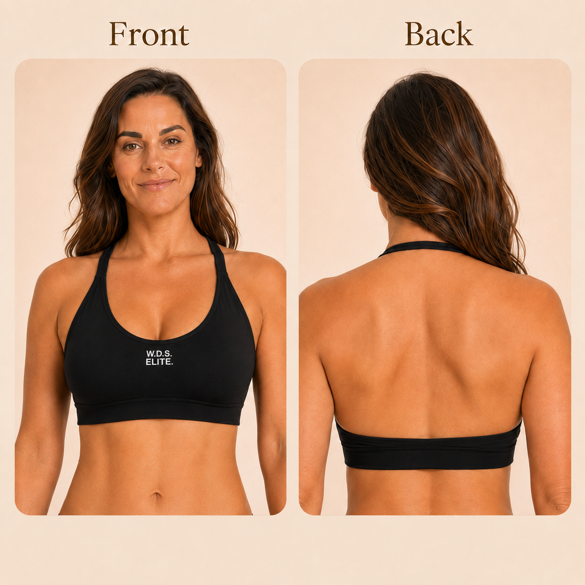 WDS Elite Black Halter Bralette — Activewear & Streetwear